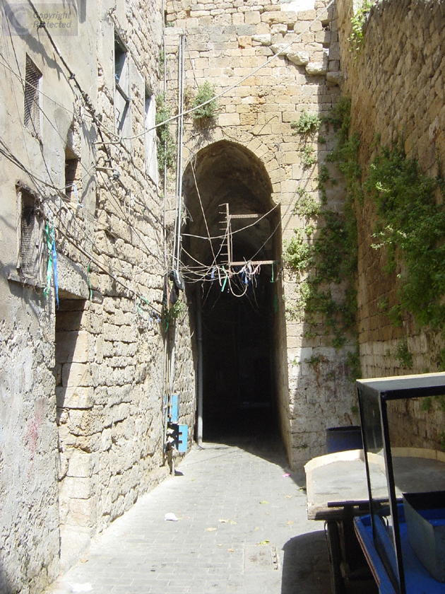 Passage way in the Old Town Area of Saida